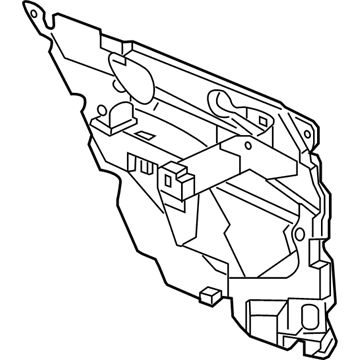 15869575 GM Water Deflector, Inner Passenger Side Illustration 1 of 1