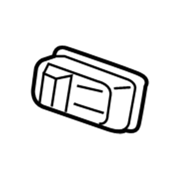 GM 13409093 Carpet Trim Cover, Rear 13409093 GM Carpet Trim Cover, Rear Illustration 1 of 1
