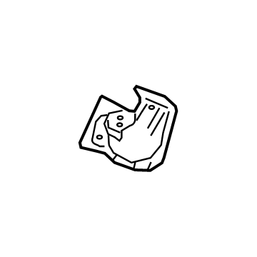 GM 84037336 Reinforcement Plate, Rear Passenger Side 84037336 GM Reinforcement Plate, Rear Passenger Side Illustration 1 of 1