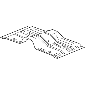 84362531 GM Front Floor Pan Illustration 1 of 1