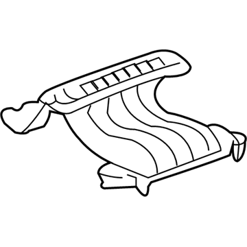 GM 22847214 Defroster Nozzle 22847214 GM Defroster Nozzle Illustration 1 of 1