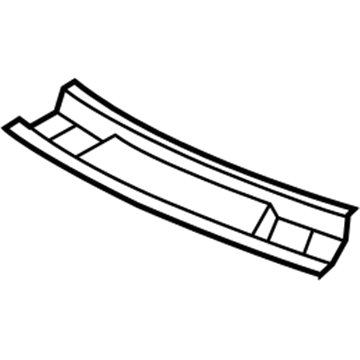 GM 15110125 Windshield Header, Front 15110125 GM Windshield Header, Front Illustration 1 of 1