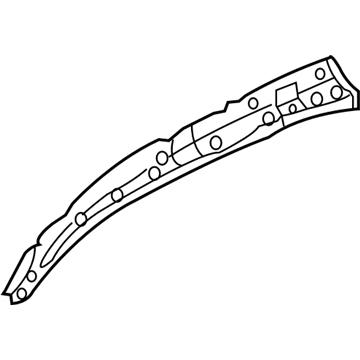 19121103 GM Front Side Rail, Inner Passenger Side Illustration 1 of 1