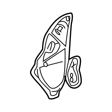 GM 84042912 Water Deflector, Inner Driver Side 84042912 GM Water Deflector, Inner Driver Side Illustration 1 of 1