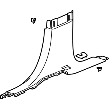 84701434 GM Lower Center Pillar Trim, Fawn, Passenger Side Illustration 1 of 1