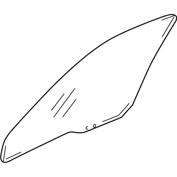 Chevy 91176297 Door Glass