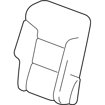 GM 84686821 Seat Back Cover, Beige, Rear 84686821 GM Seat Back Cover, Beige, Rear Illustration 1 of 1