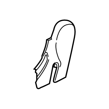 GM 84323118 Hinge Cover, Black, Rear Driver Side 84323118 GM Hinge Cover, Black, Rear Driver Side Illustration 1 of 1