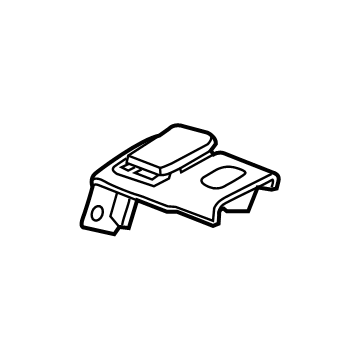 GM 84652239 Release Handle, Black, Rear 84652239 GM Release Handle, Black, Rear Illustration 1 of 1