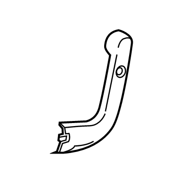 GM 84087728 Hinge Cover, Black, Driver Side 84087728 GM Hinge Cover, Black, Driver Side Illustration 1 of 1