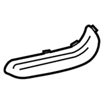 GM 22940725 Seat Belt Bezel, Driver Side 22940725 GM Seat Belt Bezel, Driver Side Illustration 1 of 1