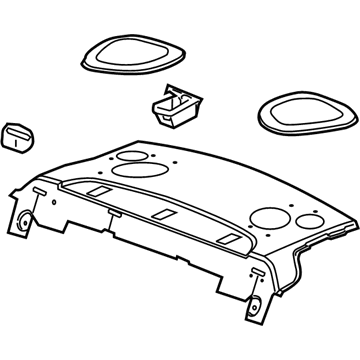 GM 15852474 Package Tray Trim, Titanium 15852474 GM Package Tray Trim, Titanium Illustration 1 of 1
