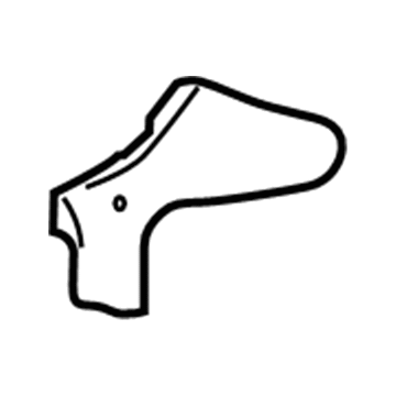GM 20777833 Recline Cover, Jet Black, Front Inner 20777833 GM Recline Cover, Jet Black, Front Inner Illustration 1 of 1