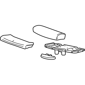 GM 22738256 Bolster, Titanium, Front 22738256 GM Bolster, Titanium, Front Illustration 1 of 1