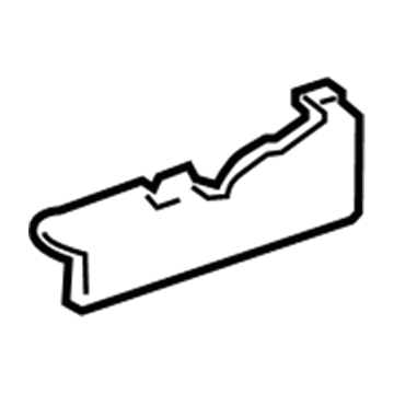 GM 20777789 Track Cover, Black, Front 20777789 GM Track Cover, Black, Front Illustration 1 of 1