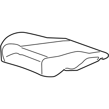 GM 22866958 Cushion Cover, Black, Front 22866958 GM Cushion Cover, Black, Front Illustration 1 of 1