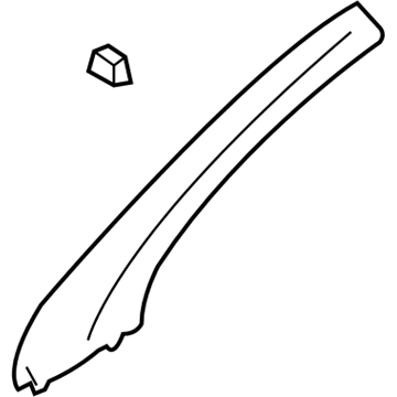 Saturn 15839293 Windshield Pillar Trim