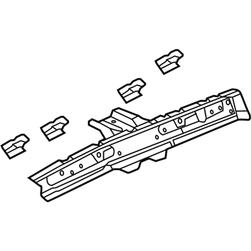 GM 84308337 Inner Rail, Passenger Side 84308337 GM Inner Rail, Passenger Side Illustration 1 of 1
