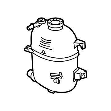 GM 26418002 Tank, Engine Coolant Recovery 26418002 GM Tank, Engine Coolant Recovery Illustration 1 of 1