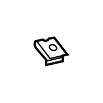 GM 10289034 Windshield Pillar Trim Retainer 10289034 GM Windshield Pillar Trim Retainer Illustration 1 of 1