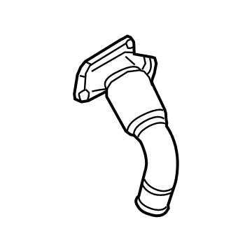 GM 12672014 Air Inlet Tube, Driver Side 12672014 GM Air Inlet Tube, Driver Side Illustration 1 of 1