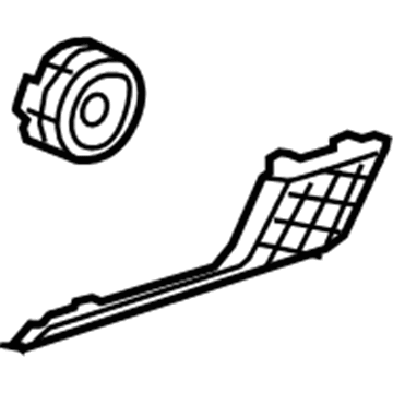 GM 23113860 Speaker Grille, Black, Passenger Side 23113860 GM Speaker Grille, Black, Passenger Side Illustration 1 of 1