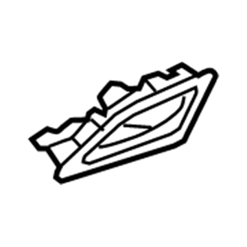 GM 23163899 Handle, Inside, Black, Rear Driver Side 23163899 GM Handle, Inside, Black, Rear Driver Side Illustration 1 of 1