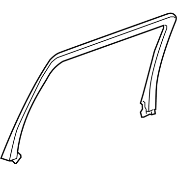 GM 22772905 Upper Trim Panel, Rear Passenger Side 22772905 GM Upper Trim Panel, Rear Passenger Side Illustration 1 of 1