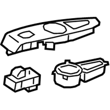 GM 22928434 Switch Bezel, Driver Side 22928434 GM Switch Bezel, Driver Side Illustration 1 of 1