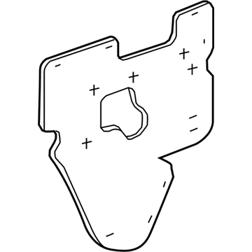 GM 22977611 Insulation, Inner 22977611 GM Insulation, Inner Illustration 1 of 1
