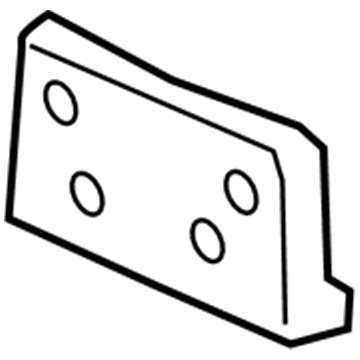 22725681 GM License Bracket, Front Illustration 1 of 1