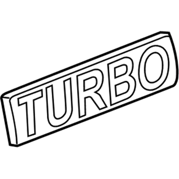 GM 94550817 Nameplate 94550817 GM Nameplate Illustration 1 of 1