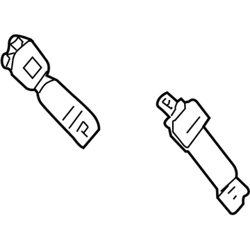 GM 89024271 Lap & Shoulder Belt, Gray 89024271 GM Lap & Shoulder Belt, Gray Illustration 1 of 1