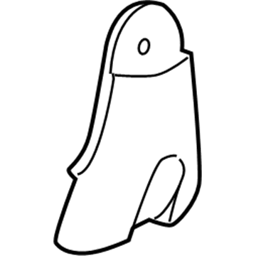 GM 15243894 Latch Cover, Titanium 15243894 GM Latch Cover, Titanium Illustration 1 of 1