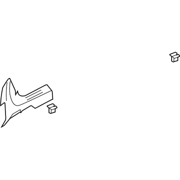 GM 15292612 Carpet Retainer, Passenger Side 15292612 GM Carpet Retainer, Passenger Side Illustration 1 of 1