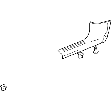 GM 15866794 Carpet Retainer, Front Passenger Side 15866794 GM Carpet Retainer, Front Passenger Side Illustration 1 of 1