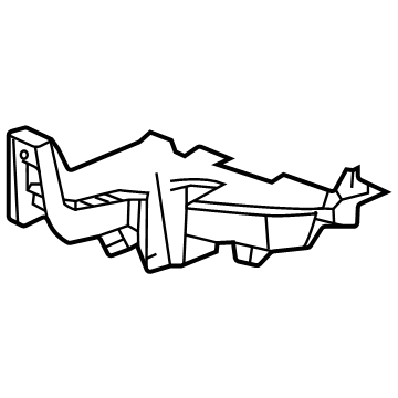 GM 84766380 Lower Bracket, Front Driver Side 84766380 GM Lower Bracket, Front Driver Side Illustration 1 of 1
