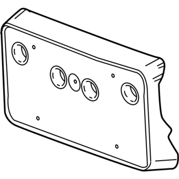 GM 84779365 License Bracket, Front 84779365 GM License Bracket, Front Illustration 1 of 1