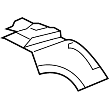 GM 88895868 Extension Panel, Passenger Side 88895868 GM Extension Panel, Passenger Side Illustration 1 of 1