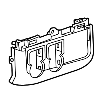GM 84687462 Switch Bezel, Black 84687462 GM Switch Bezel, Black Illustration 1 of 1