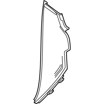 GM 84826162 Side Cover, Black 84826162 GM Side Cover, Black Illustration 1 of 1