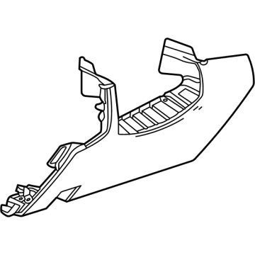 GM 84687482 Knee Bolster, Gray 84687482 GM Knee Bolster, Gray Illustration 1 of 1