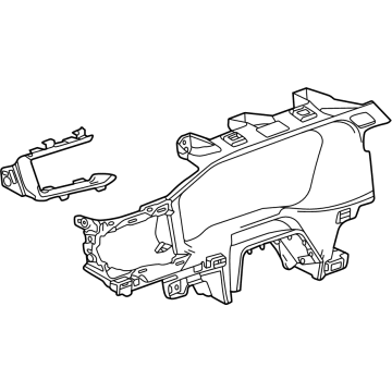GM 86822058 Plate, Instrument Cluster, Jet Black 86822058 GM Plate, Instrument Cluster, Jet Black Illustration 1 of 1