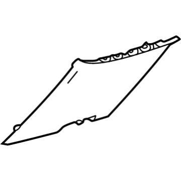GM 84719364 Filler Panel, Gray, Lower 84719364 GM Filler Panel, Gray, Lower Illustration 1 of 1