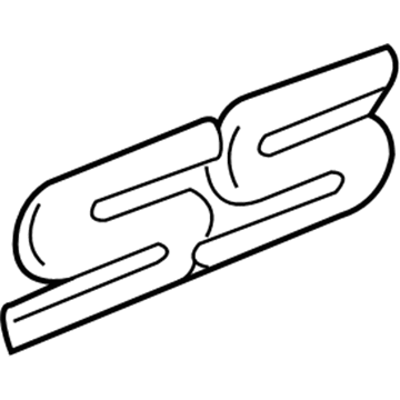 10336980 GM Nameplate, Rear Illustration 1 of 1