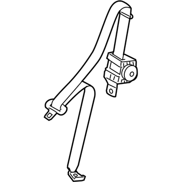 Pontiac Vibe Seat Belt - 19204149