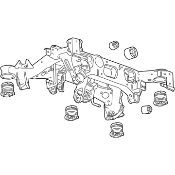 GM 84495541 Suspension Crossmember, Rear 84495541 GM Suspension Crossmember, Rear Illustration 1 of 1
