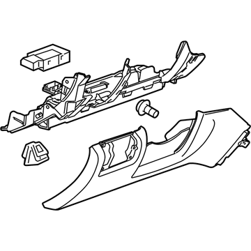23147618 GM Knee Bolster Illustration 1 of 1