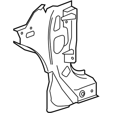 23178023 GM Inner Hinge Pillar, Front Driver Side Illustration 1 of 1