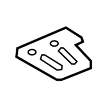 22913515 GM Hinge Pillar Reinforcement Baffle, Front Passenger Side Illustration 1 of 1